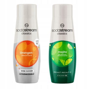 SodaStream Sirupi Orange Zero brez sladkorja Pomaranča + Mojito Mohito