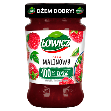 Agros Łowicz malinova marmelada z zmanjšano vsebnostjo sladkorja 280 g