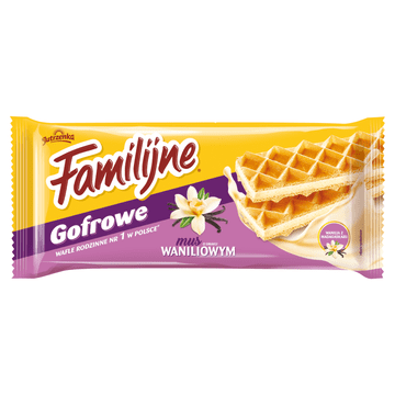 Familijne Gofrowe napolitanke vaniljev mousse 130 g