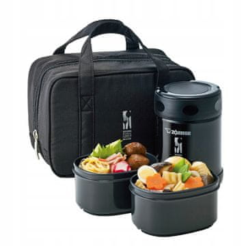 Zojirushi SW-EZE35-BA termos za kosilo 350 ml črne barve