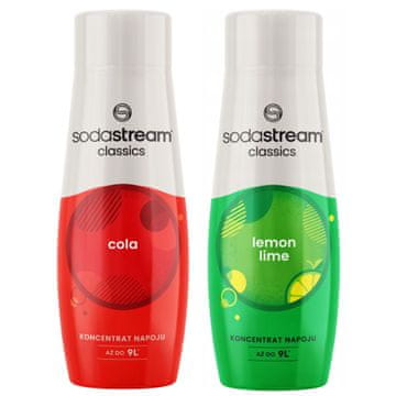 SodaStream Komplet 2 koncentratov Cola + limona-limeta