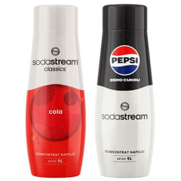 SodaStream Komplet 2 koncentratov Cola+Pepsi MAX