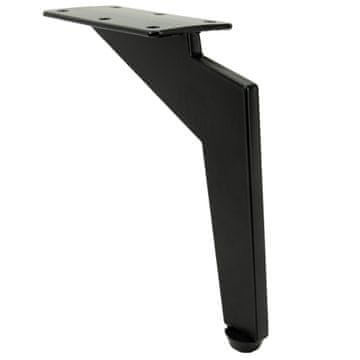 BB Noga za pohištvo Loft, črna mat, višina 15 cm