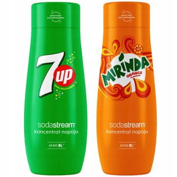 SodaStream Komplet 2 koncentratov Mirinda+7UP