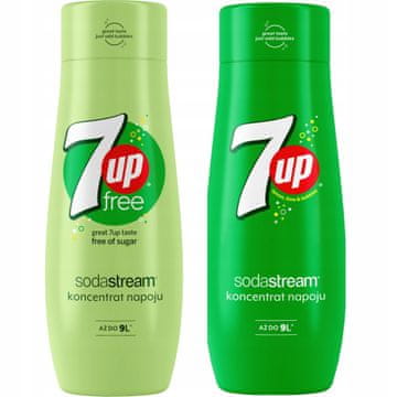 SodaStream Komplet 2 koncentratov 7UpFREE+7Up