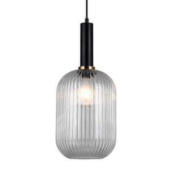 Italux Viseča svetilka Antiola PND-5588-1L-BK+CL