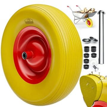 Northix Kolo samokolnice iz PU pene z osjo nikoli plosko nosilnost 200 kg