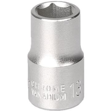 MJW Nasadni ključ velikosti 13 1/2" 6-kraki kratki krom vanadijevo jeklo 12013