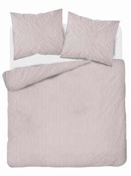 Detexpol Satenasta posteljnina 160x200 gladka s premium črtami, pudrasto roza