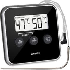 Northix Digitalni kuhinjski termometer s sondo, LCD zaslon