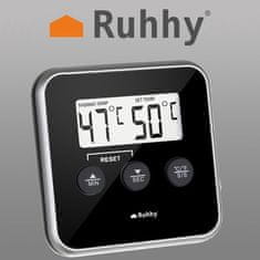 Northix Digitalni kuhinjski termometer s sondo, LCD zaslon