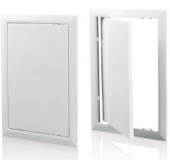 Plastična revizijska vrata Vents 250 mm x 250 mm bela