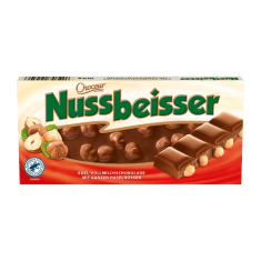 Nussbeisser mlečna čokolada z oreščki 100 g