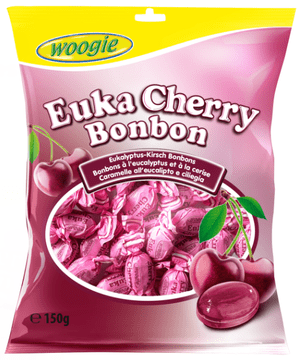 Woogie Euka češnjevi bonboni evkaliptus češnja 150 g