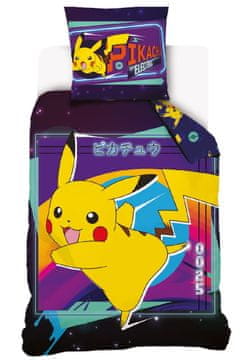 Carbotex Posteljnina iz bombaža 140x200 Pokemon Pikachu Youth