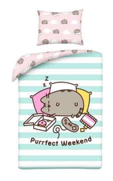 Halantex Bombažna posteljnina 160x200 Pusheen Kitten za otroke