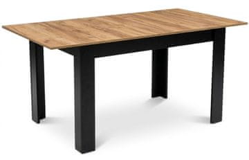 Northix Raztegljiva jedilna miza, 120-160 cm, hrastov zaključek