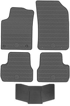 DOMA 216644 tepihe + ZAŠČITA 251992 - Citroen C3 II 2009-2016 / Citroen DS3 2010-2016 / Peugeot 2008 2013-2019 / Peugeot 208 2012-2018 VOLANSKI ZAVOJNIK VGRADNJEN CP spredaj