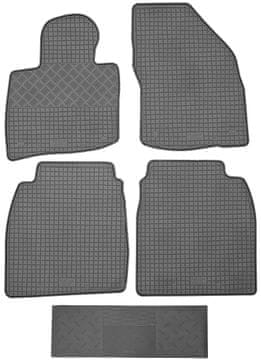 RIGUM 901030 Talne preproge + 900101 ZAŠČITNA POKROVČKA - Honda Civic VIII limuzina / kombilimuzina od 2006-2011, aluminijasta platišča spredaj - NAMEŠČENE