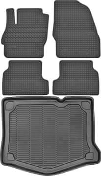 Ford Focus II Hatchback od 2004-2011 KOMPLET - gumijaste avtotesnine + zaščitna preproga za prtljažnik