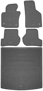 Volkswagen Golf VI Kombi / Variant od 09.2009-08.2013 SET - gumijasti tepihi + tepih za prtljažnik