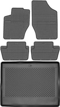Citroen C4 II Hatchback od 2010-2017 KOMPLET - gumijaste avtotepi + zaščitna preproga za prtljažnik