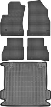 Opel Combo D Hatchback od 2010-2018 KOMPLET - gumijaste avtotesnine + zaščitna preproga za prtljažnik