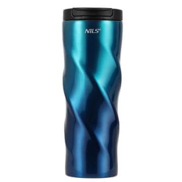 Northix Izolirana potovalna skodelica iz nerjavečega jekla, 500 ml, modra