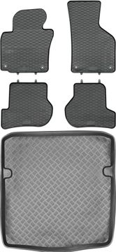 Škoda Octavia II Kombi od 2005-2013 KOMPLET - gumijaste avtotepi + zaščitna preproga za prtljažnik