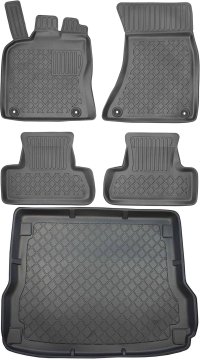 Audi Q5 I SUV od 11/2008-12/2016 KOMPLET - avtotesnine + zaščitna preproga za prtljažnik