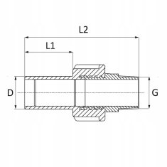 PE NIPLE ELEKTROFUZIJSKE SPOJKE 25X3/4 GZ PE100 SDR11 EF
