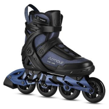 Northix Rolerji, temno modri, velikost 42, 90 mm ABEC-7