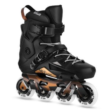 Northix Slalom rolerji, črni, velikost 44, kolesa 80 mm