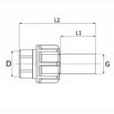 PE ELEKTROFUZIONI KONEKTOR 32X1 GW PE100 SDR11 EF