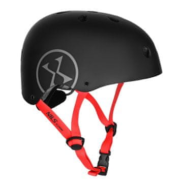 Northix Čelada za rolkanje, črna, velikost S 52-56 cm, prilagoditev Dial Fit