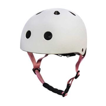 Northix Otroška kolesarska čelada, nastavljiva LED, S 48-54 cm, bela