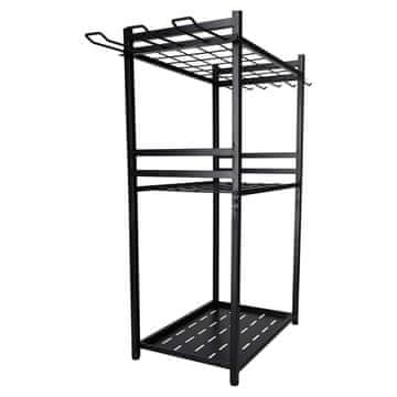 Northix Stojalo za vrtno orodje, jeklen organizator s kavlji, 81 cm