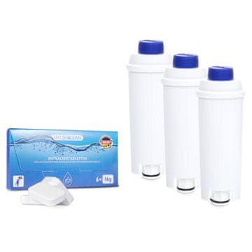 Komplet za čiščenje Spitze za kavni aparat Delonghi: filter Spitze Ellipse x 3, tablete za odstranjevanje vodnega kamna