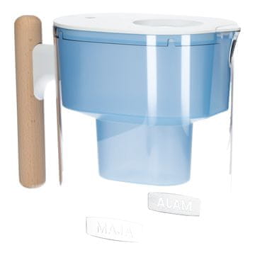 Vrč za filter Seltino MAJA. Lesen ročaj, standardni filtri Brita Maxtra. 4L. Vrč in 1 filter.
