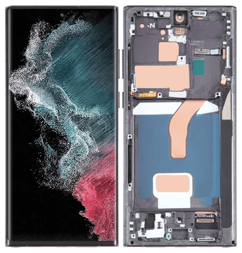 Zaslon na dotik za Samsung Galaxy S22 Ultra S908 S908B Incell Frame
