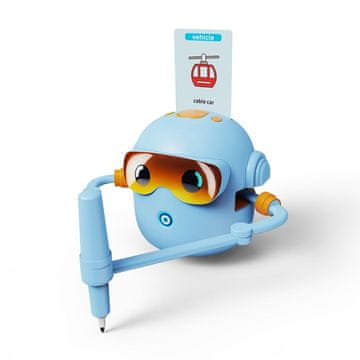 Northix Interaktivni komplet risalnih robotov STEM, 100 kartic, modre barve