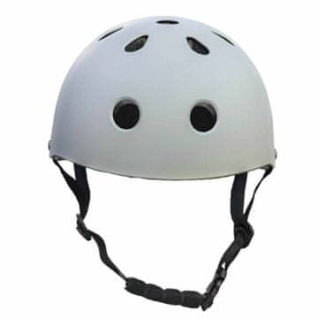 Northix Otroška kolesarska čelada, nastavljiv prileg, zadnja LED dioda; M 55-58 cm, temno siva