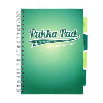 Pukka Pad Pukka. Projektni zvezek. Temno modrozelen B5 turkizen. 80 g na kvadrat. 100 listov.