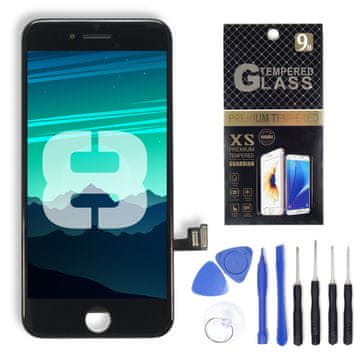 LCD zaslon na dotik, digitalizator za iPhone 8, bel