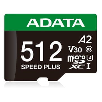 ADATA Speed Plus MicroSDXC 512 GB razred 3 UHS-I/U3
