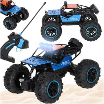 Northix RC terenski avtomobil 2,4 GHz, LED luči, polnjenje prek USB-ja