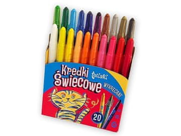 Tetis ki voščene barvice z navojem, 20 barv.