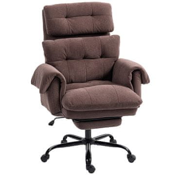 Homestar Pisarniški stol nastavljiv naslon za hrbet 80x77x108-116 cm rjav