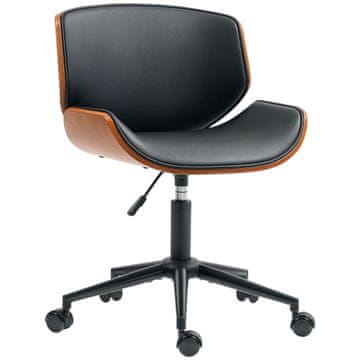 Homestar Pisarna stol 52x54x74-84 cm Črna