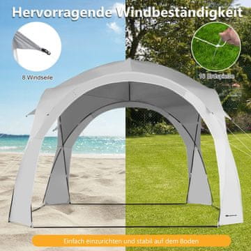 Costway Senčnik za teraso, senčnik za sonce, plažni šotor